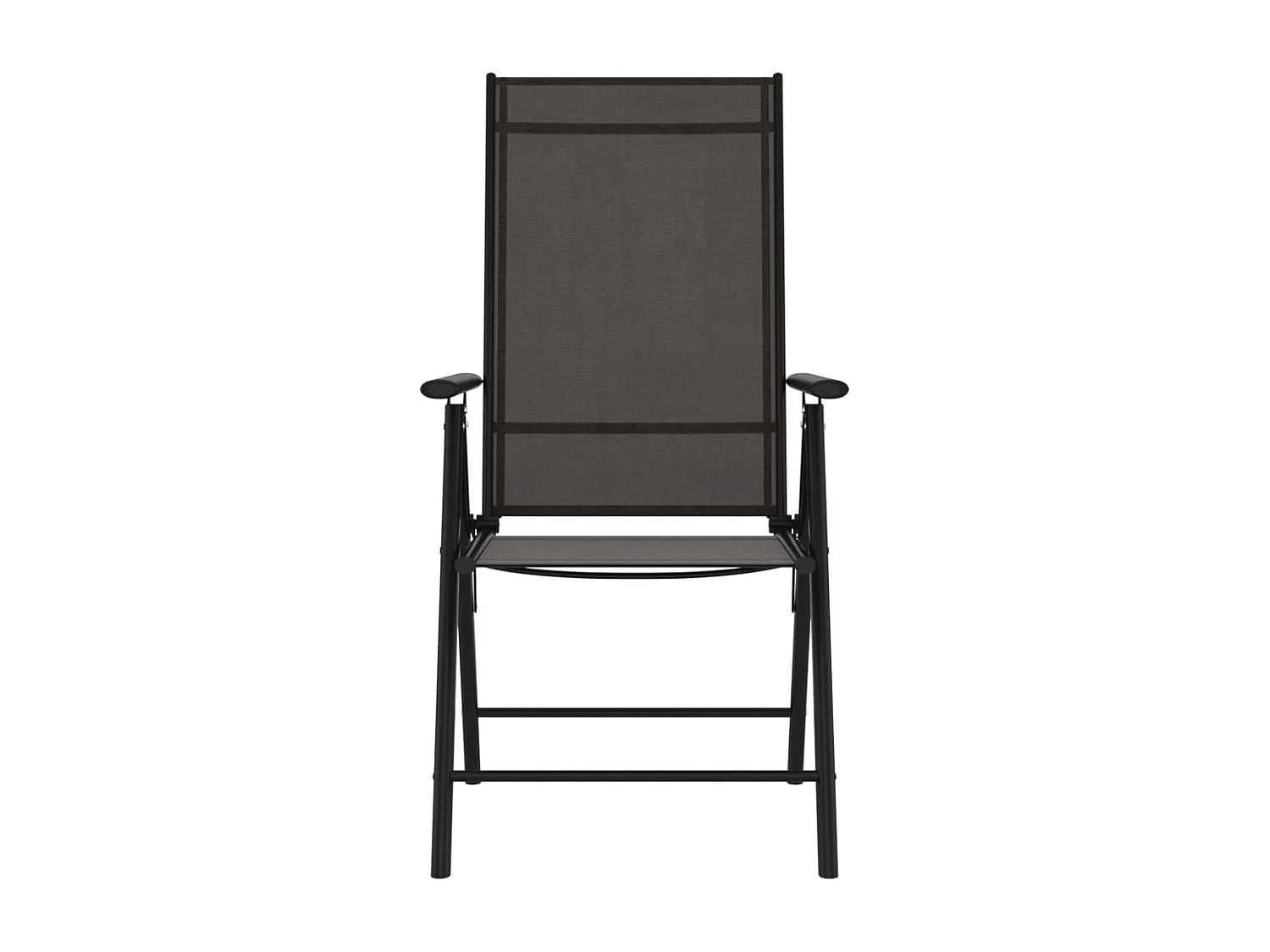 Ensemble à dîner de jardin 7 pièces noir aluminium