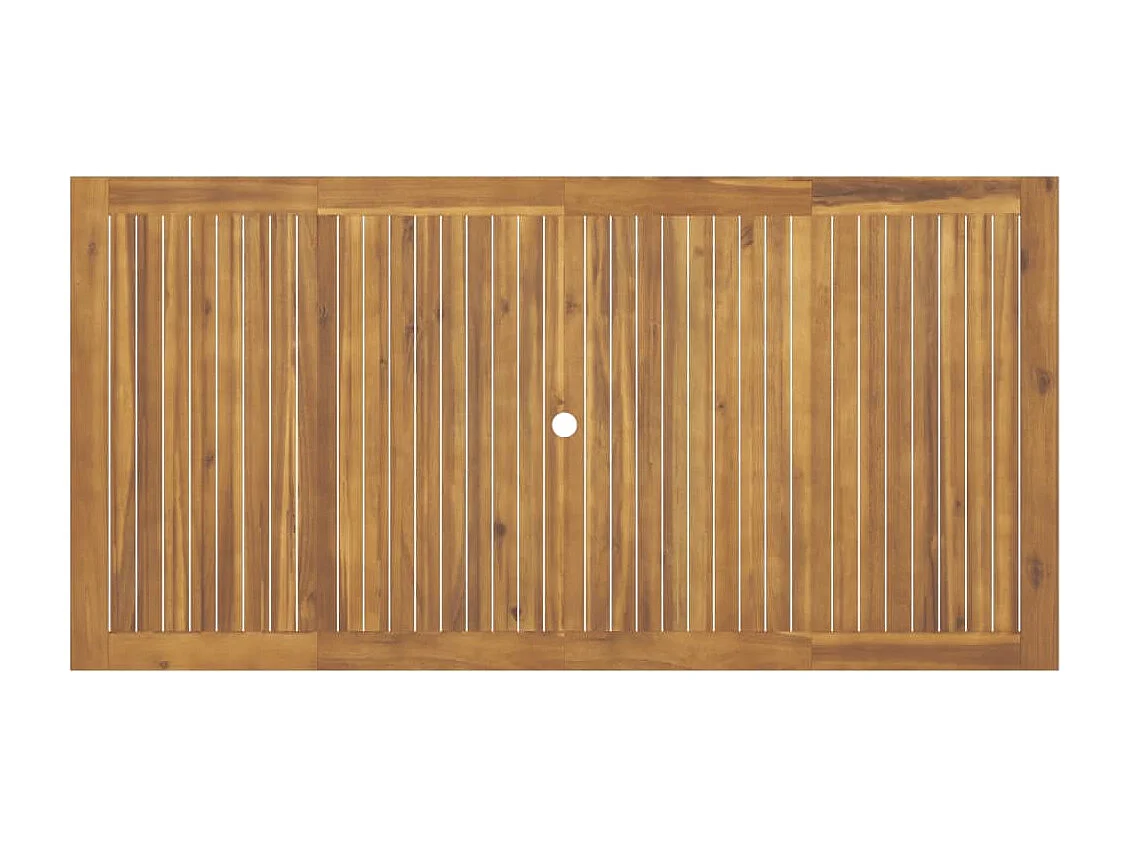 9 peças conjunto de jantar para jardim madeira de acácia maciça