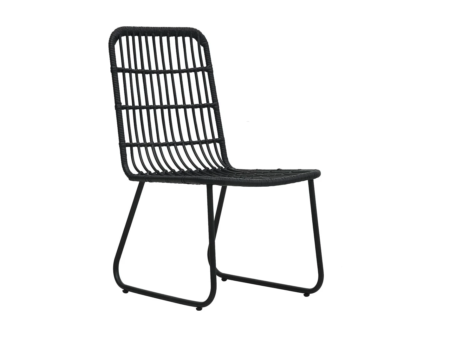 Juego de comedor para jardín 7 piezas ratán sintético y vidrio