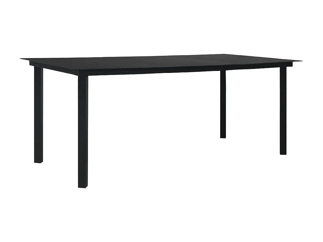 Juego de comedor para jardín 7 piezas ratán sintético y vidrio