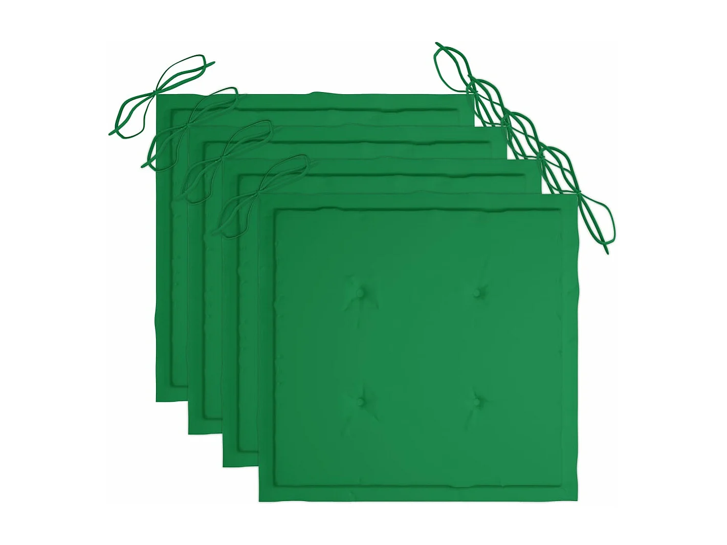 Juego de comedor de jardín plegable 5 piezas bambú con cojines