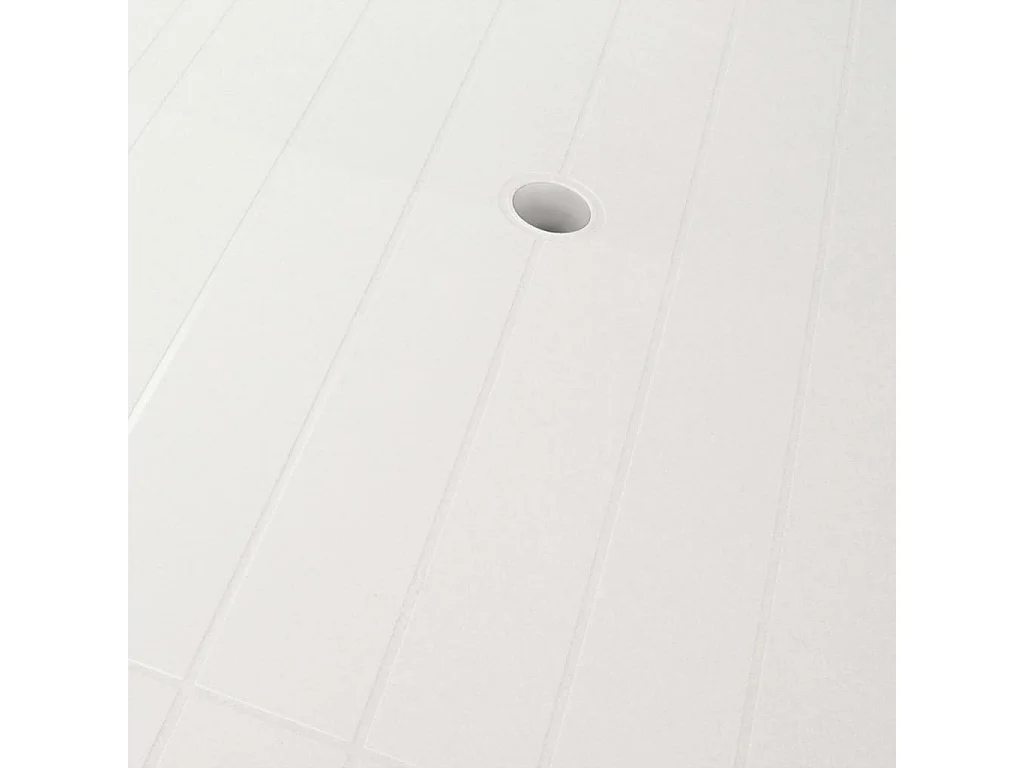 Mobilier à dîner d'extérieur 5 pièces Plastique Blanc