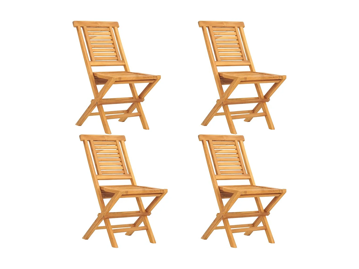 Ensemble à dîner de jardin 5 pièces Bois de teck massif