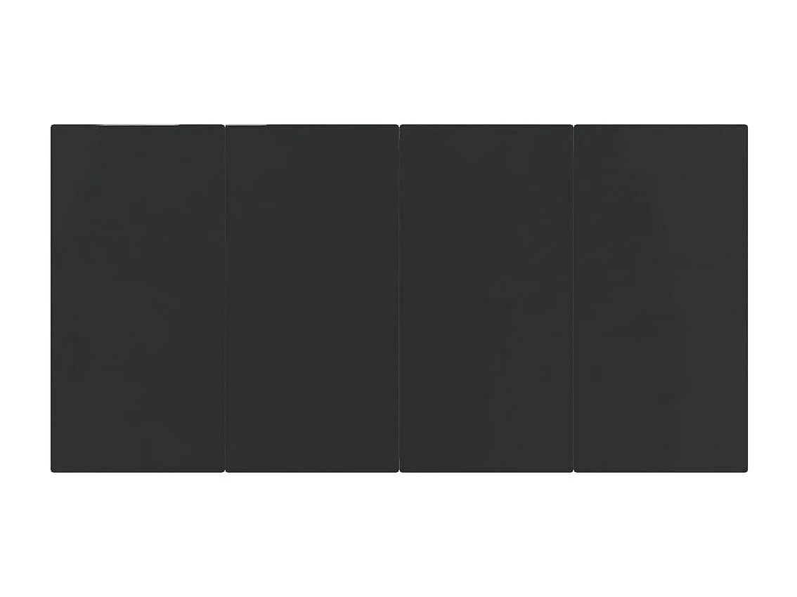 5 peças conjunto de jantar p/ jardim vime PE preto