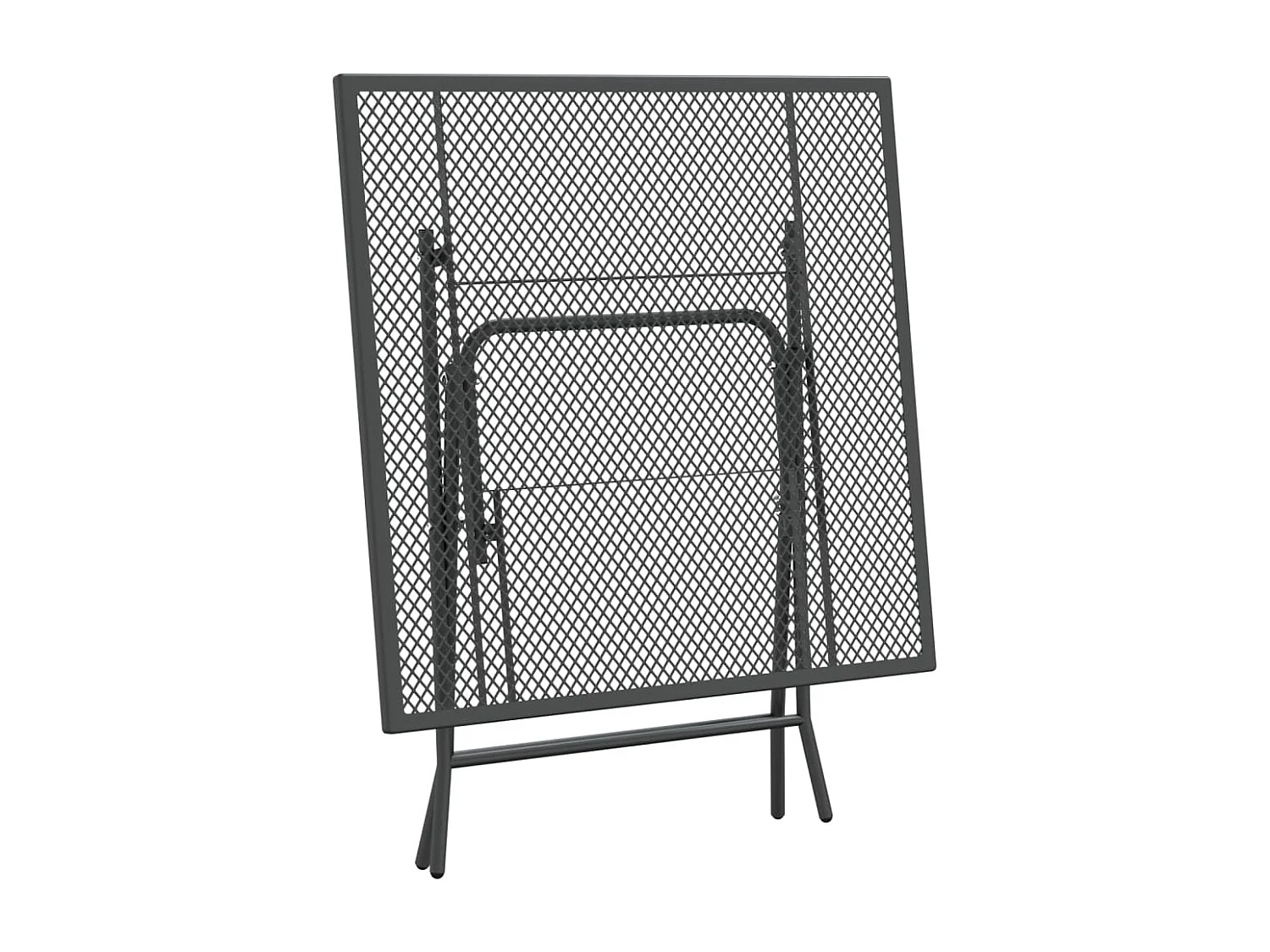 Mobilier à dîner de jardin 3 pièces Maille Métal Anthracite