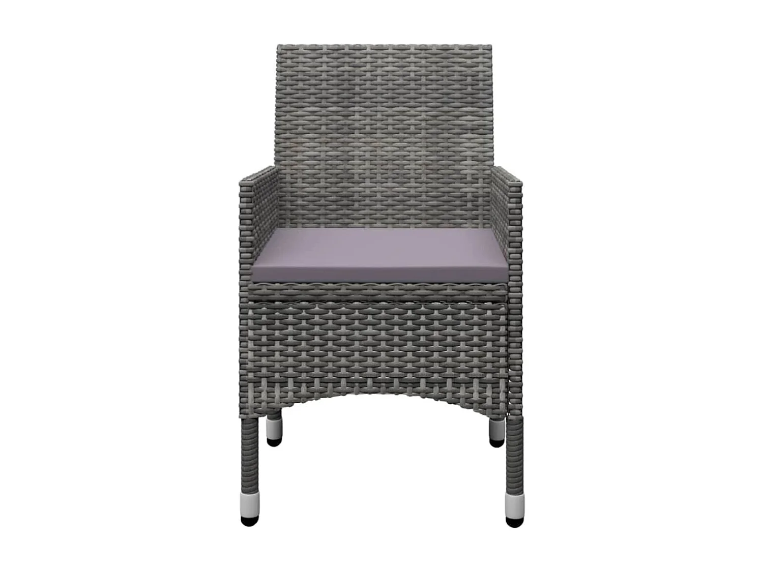 Ensemble de salle à manger de jardin 5 pièces Gris