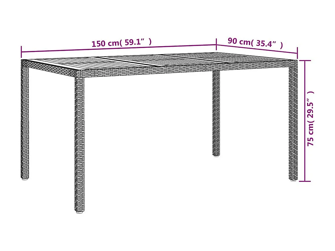 Mobilier à dîner de jardin et coussins 5 pièces Noir Résine tressée