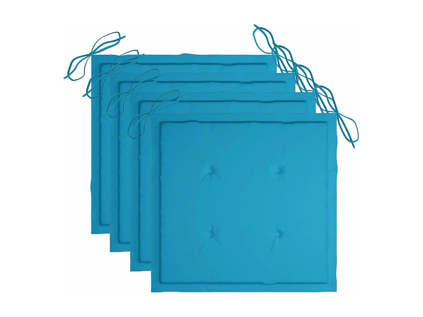 5-delige Tuinset inklapbaar met kussens bamboe