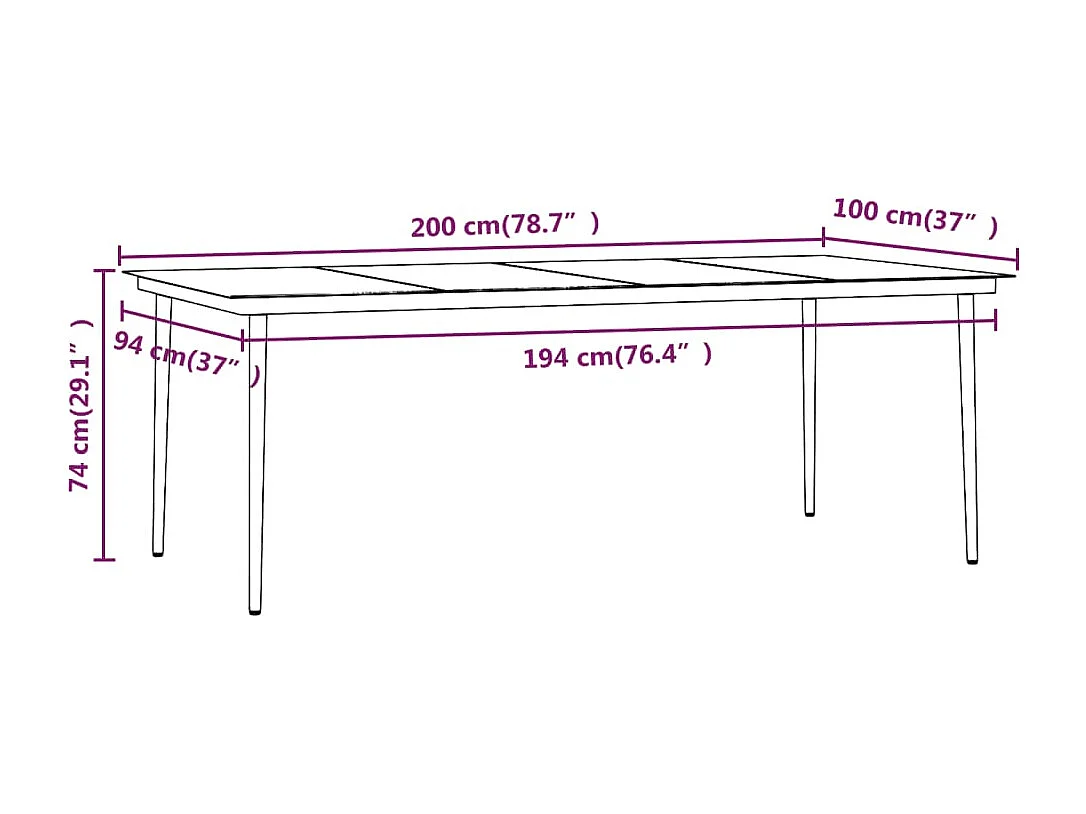 9 peças conjunto de jantar para jardim c/ almofadões castanho
