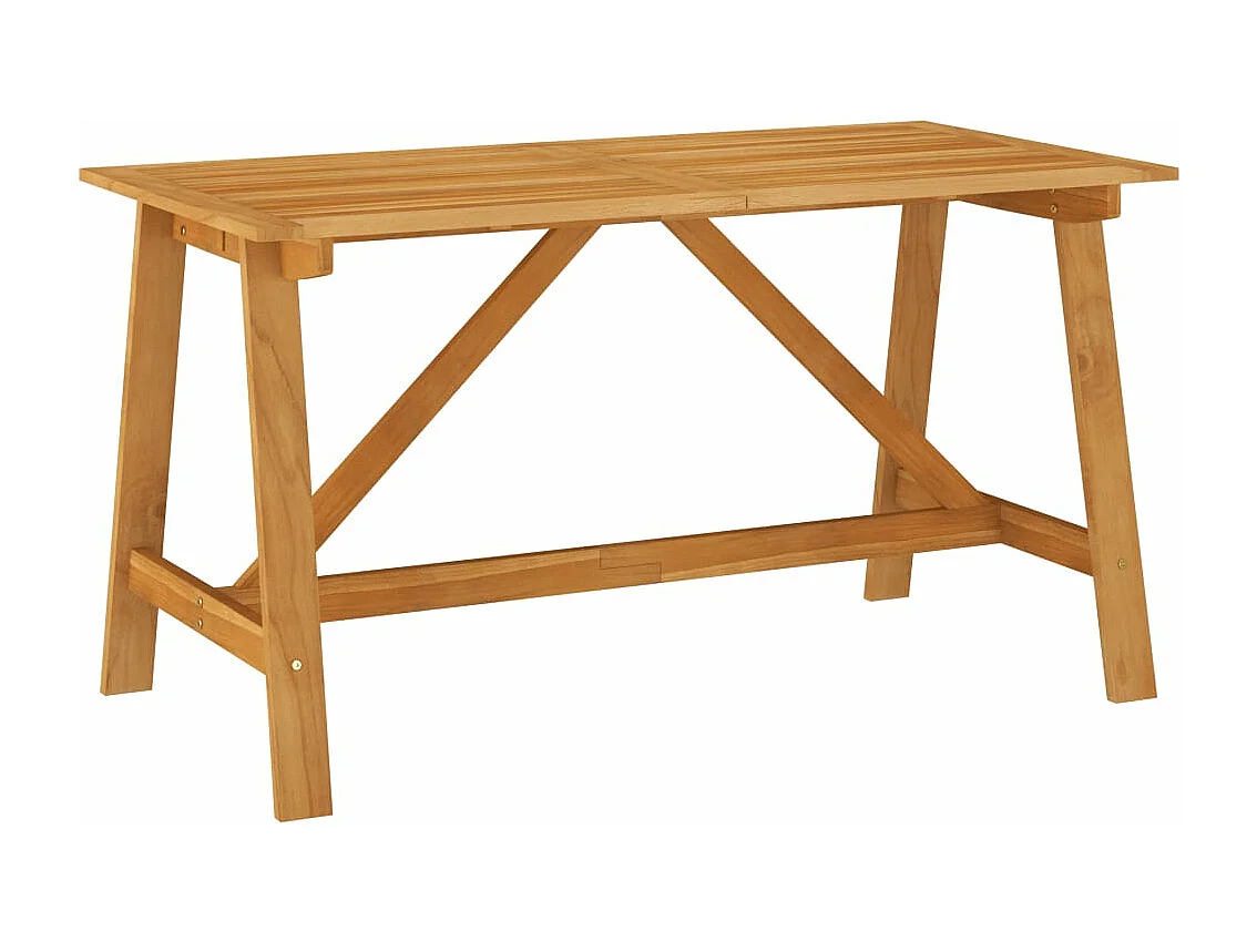 Ensemble de salle à manger de jardin 5 pièces Marron
