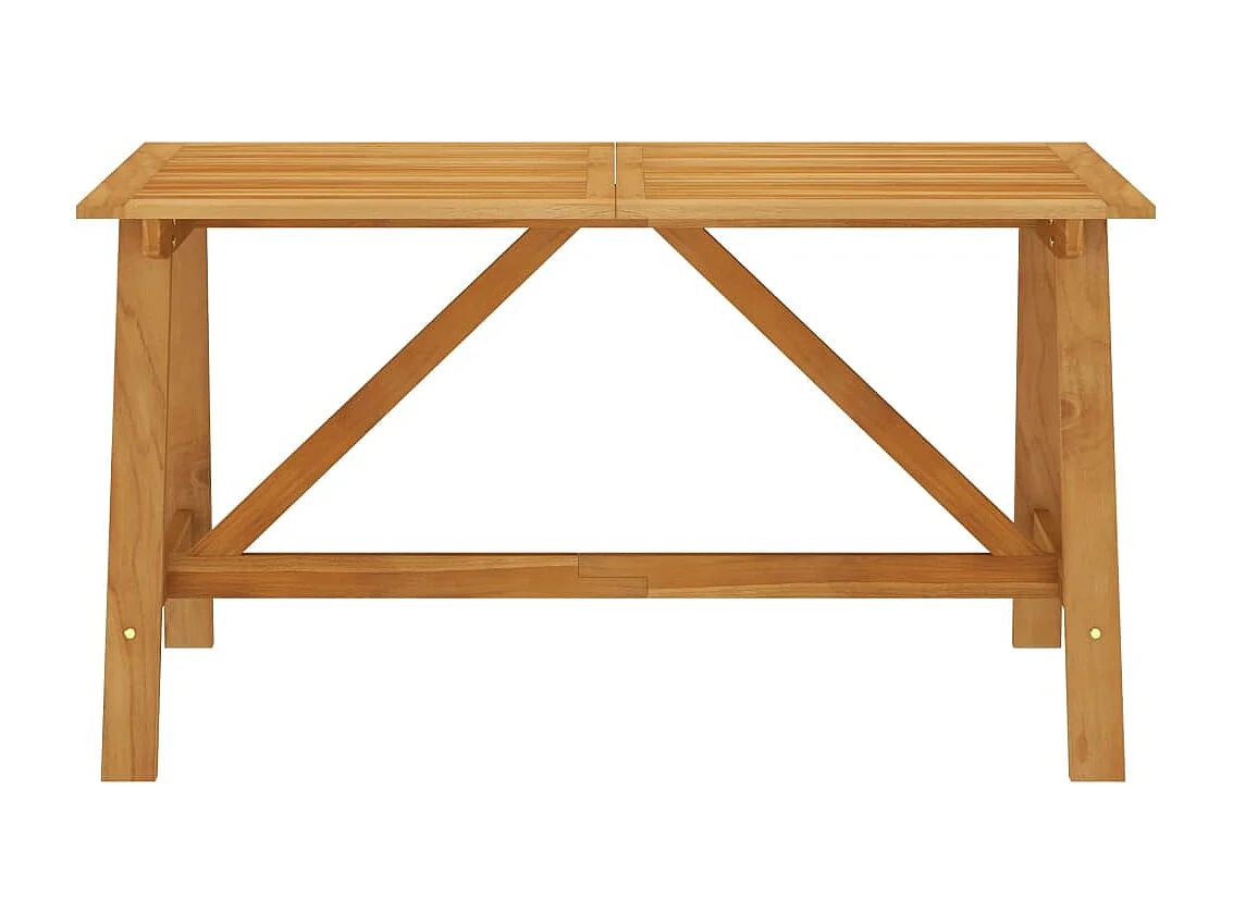Ensemble de salle à manger de jardin 5 pièces Marron
