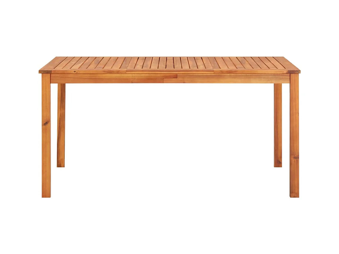 Mobilier à dîner de jardin 7 pièces avec coussins Acacia solide
