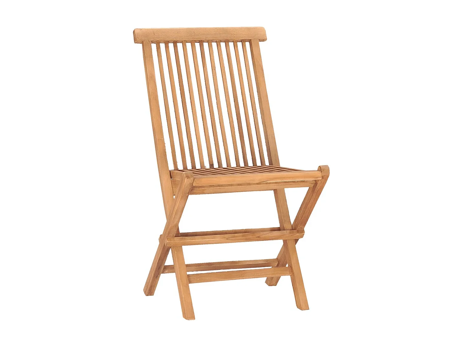 Mobilier à dîner d'extérieur pliable 5 pièces Bois solide de teck