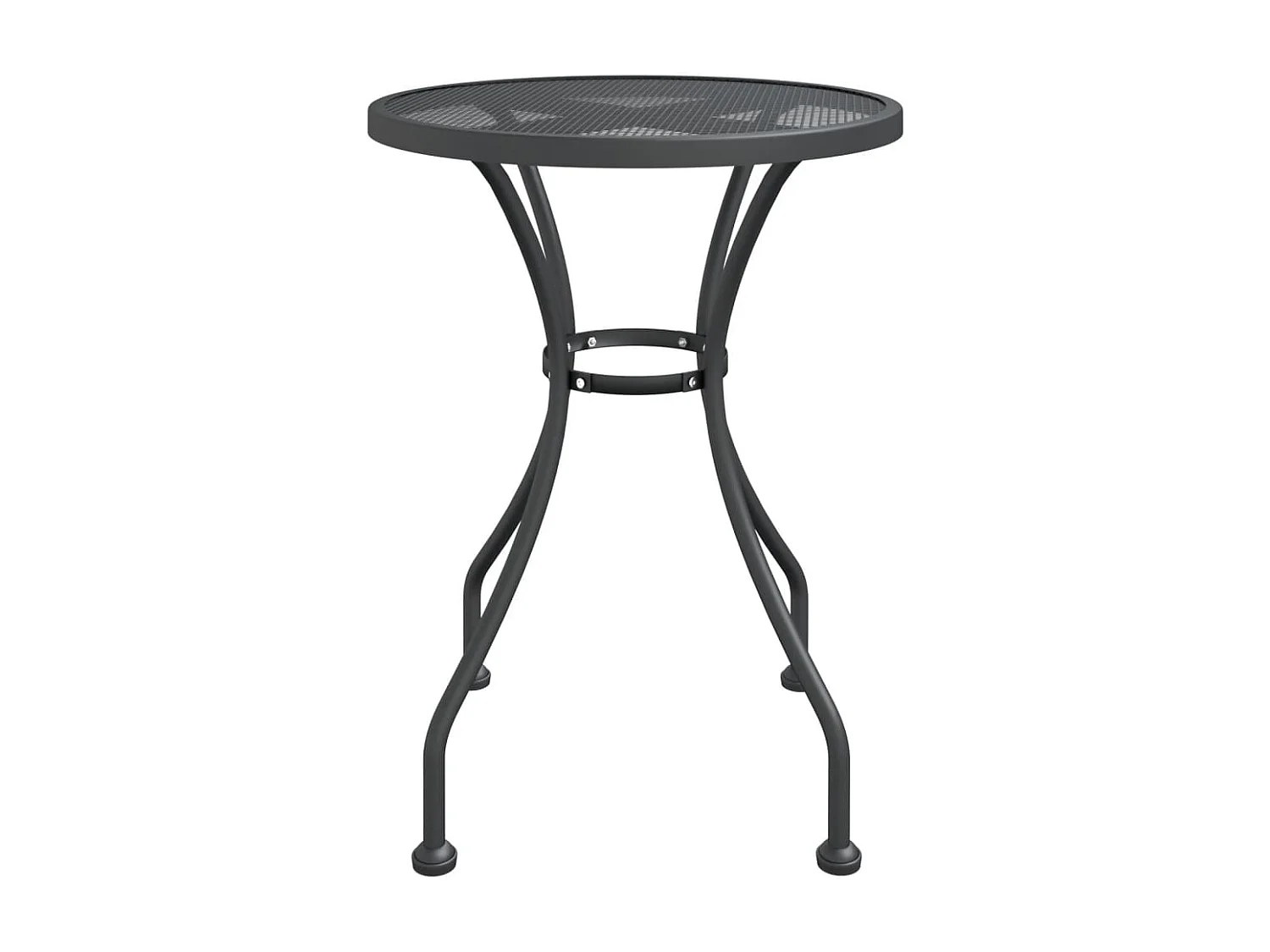 Mobilier à dîner de jardin 5 pièces Maille Métal Anthracite