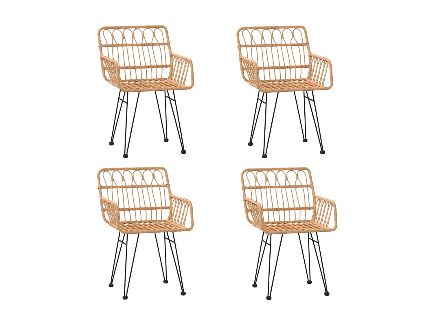 5-delige Tuinset poly rattan