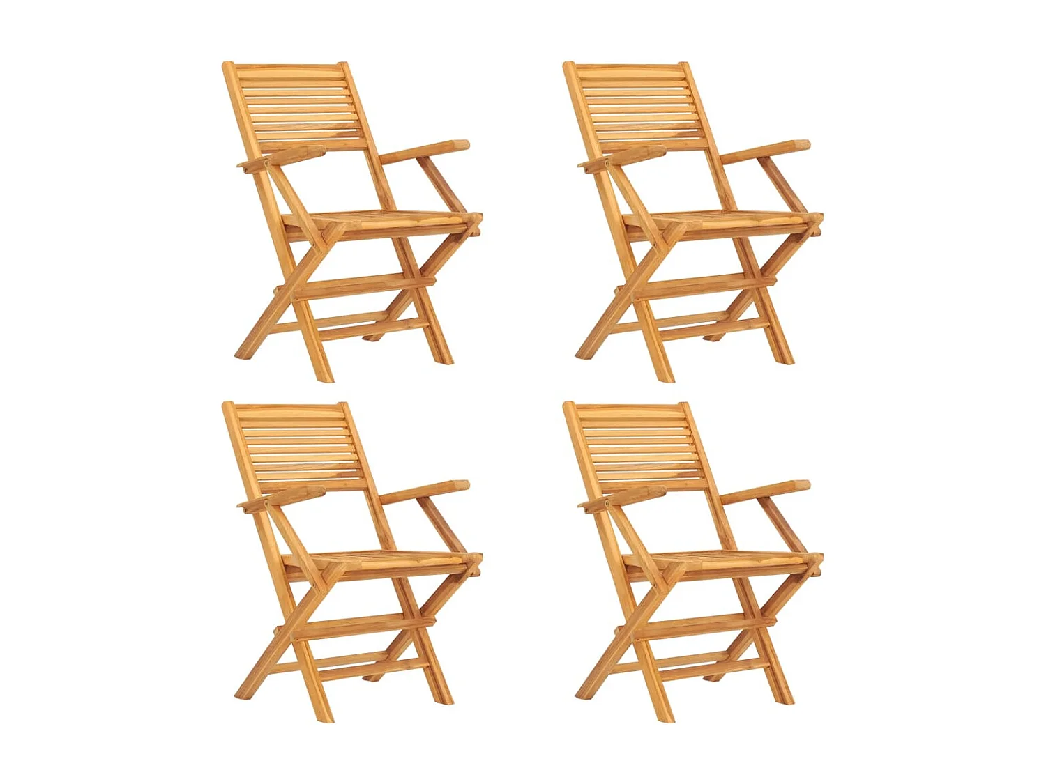 Ensemble à dîner de jardin 5 pièces Bois de teck massif