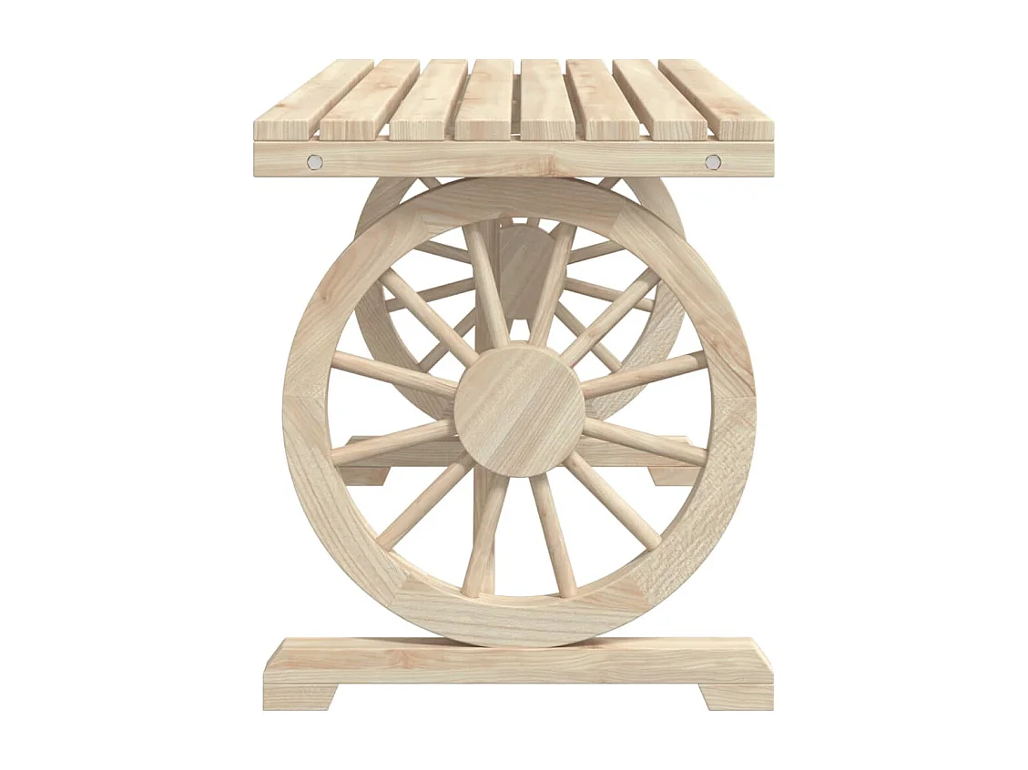 Ensemble à manger de jardin 3 pièces bois de sapin massif