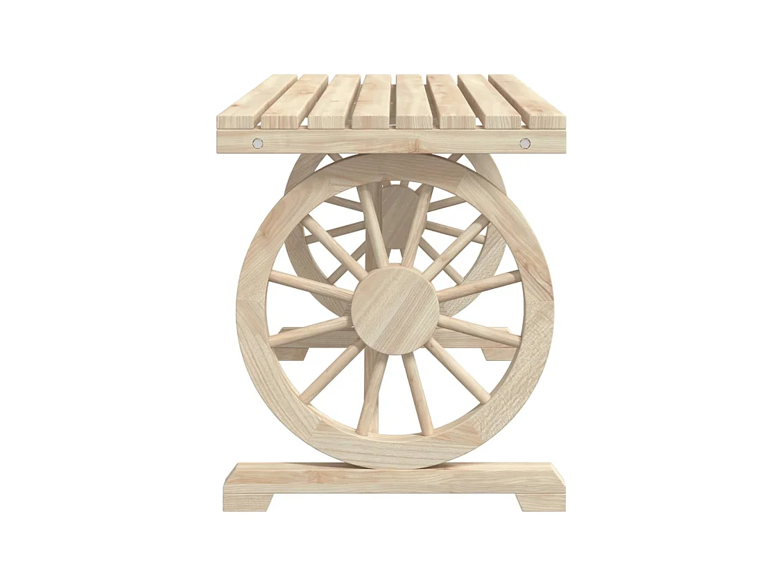 Ensemble à manger de jardin 3 pièces bois de sapin massif