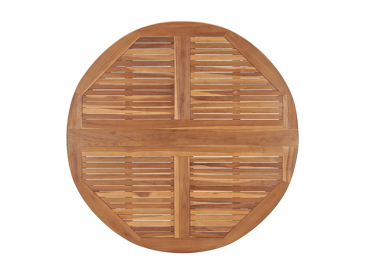 Set de comedor de jardín plegable 5 piezas madera maciza de teca