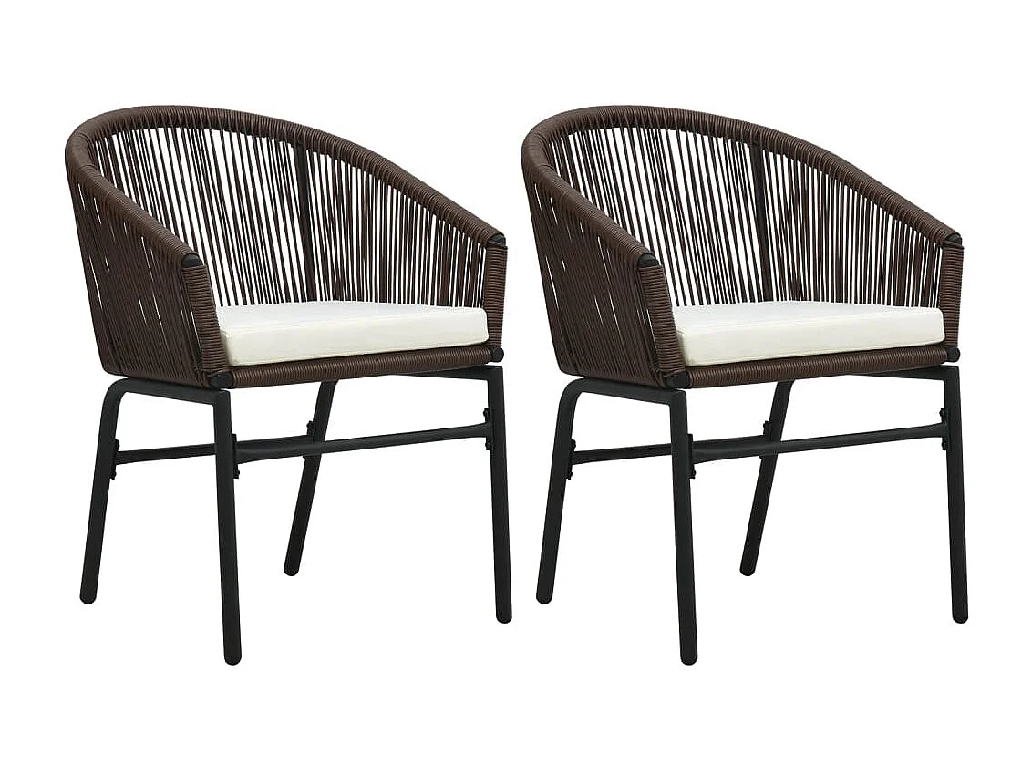 3 peças conjunto de jantar para jardim castanho