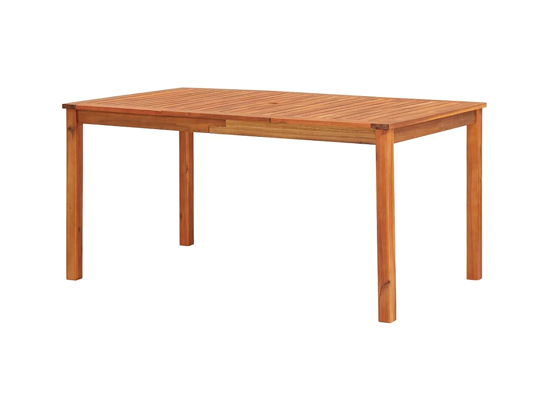 Mobilier à dîner de jardin 7 pièces avec coussins Acacia solide