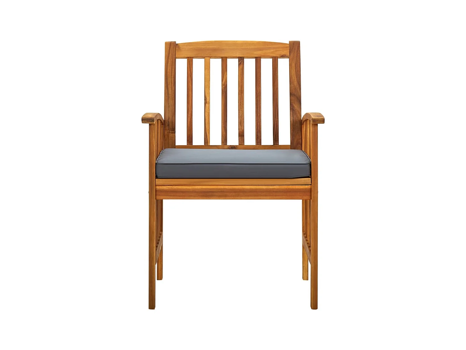 Mobilier à dîner de jardin 7 pièces avec coussins Acacia solide