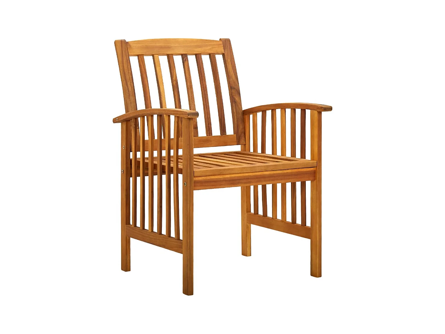 Mobilier à dîner de jardin 7 pièces avec coussins Acacia solide