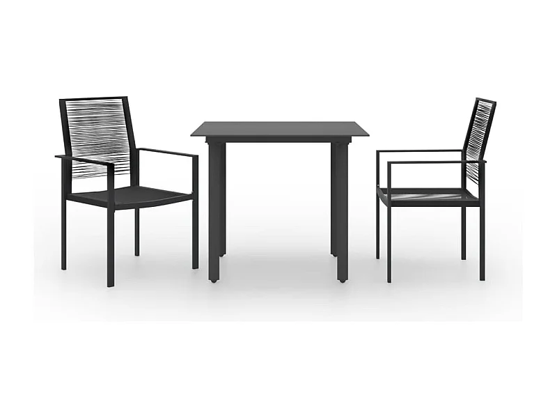 Juego de comedor para jardín 3 piezas