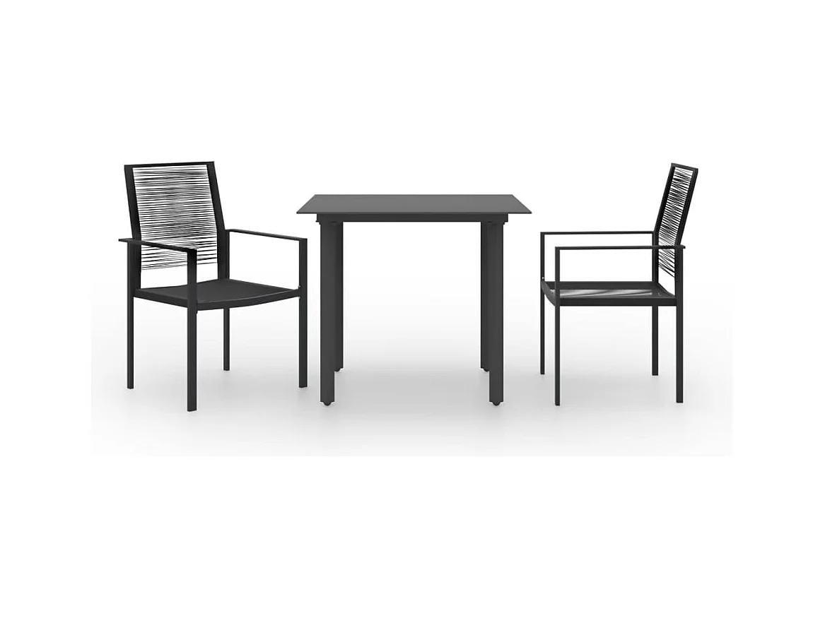 3 peças conjunto de jantar para jardim
