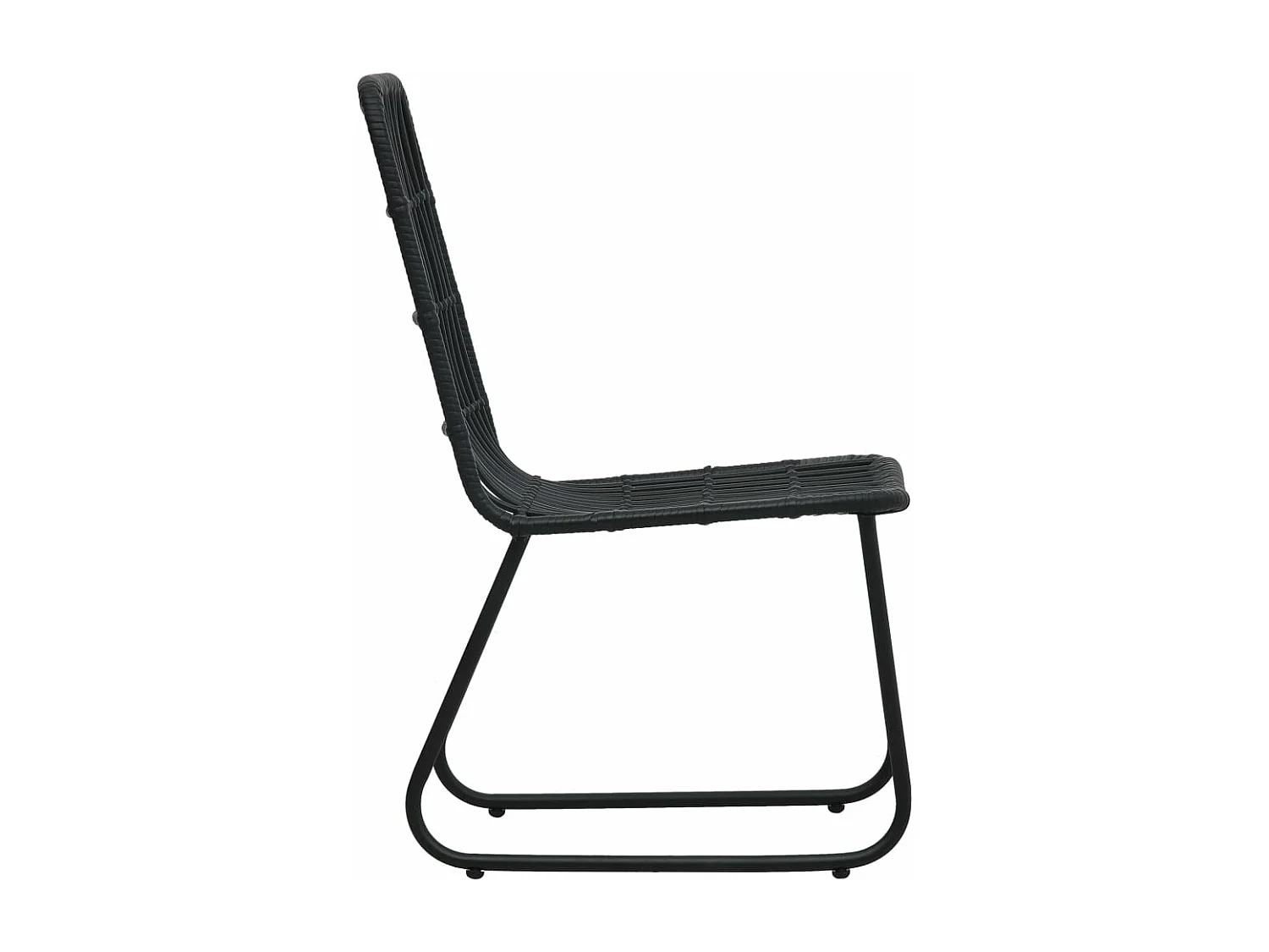 7-delige Tuinset poly rattan en glas