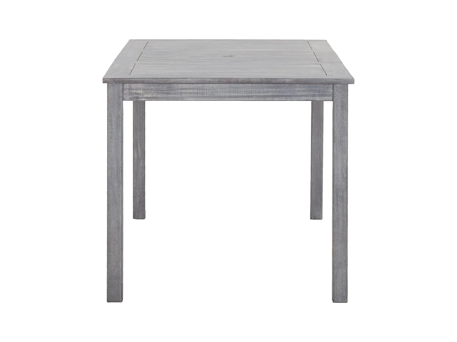 Mobilier à dîner d'extérieur 5 pièces Gris Bois d'acacia solide