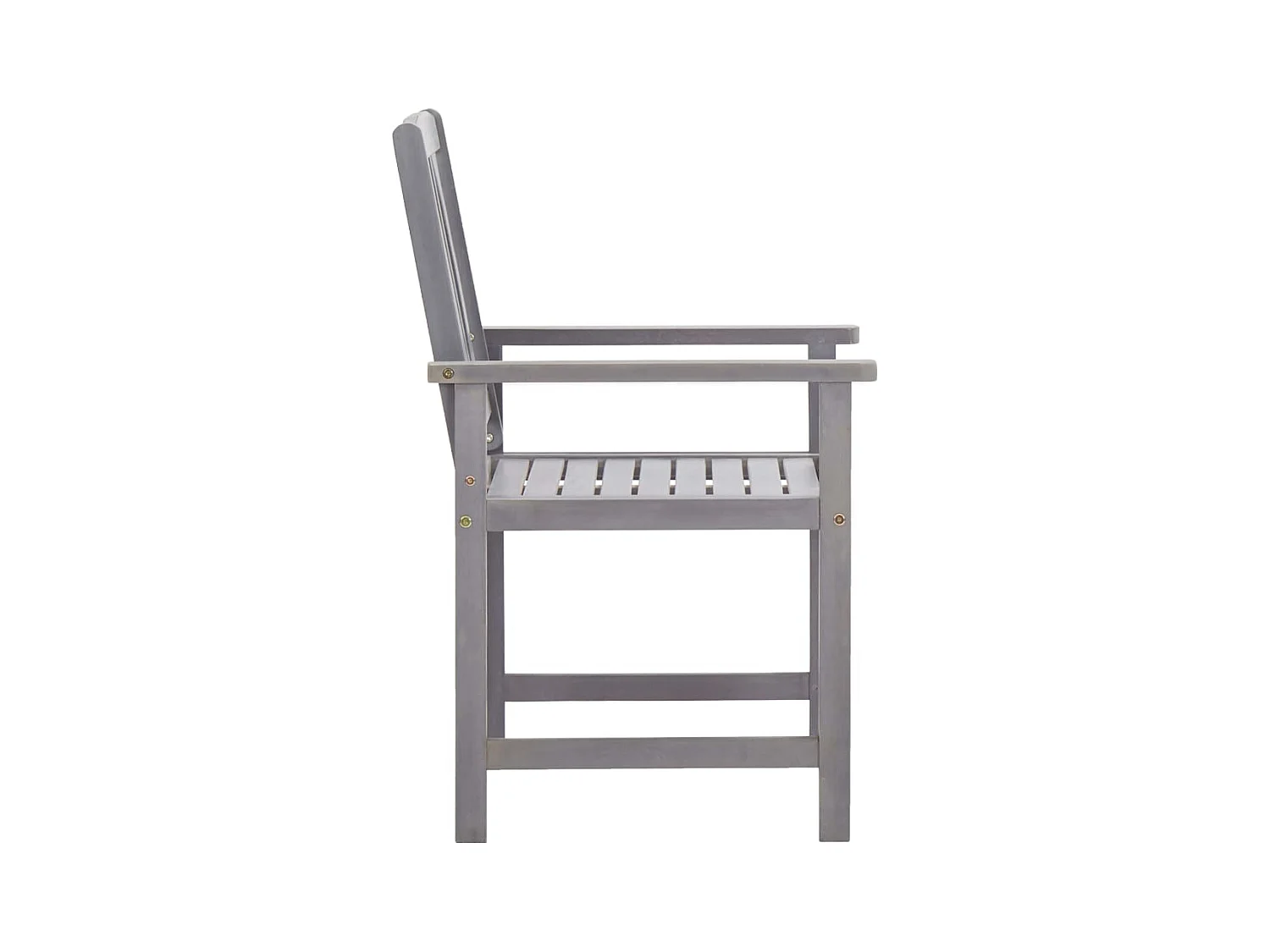 Mobilier à dîner d'extérieur 5 pièces Gris Bois d'acacia solide