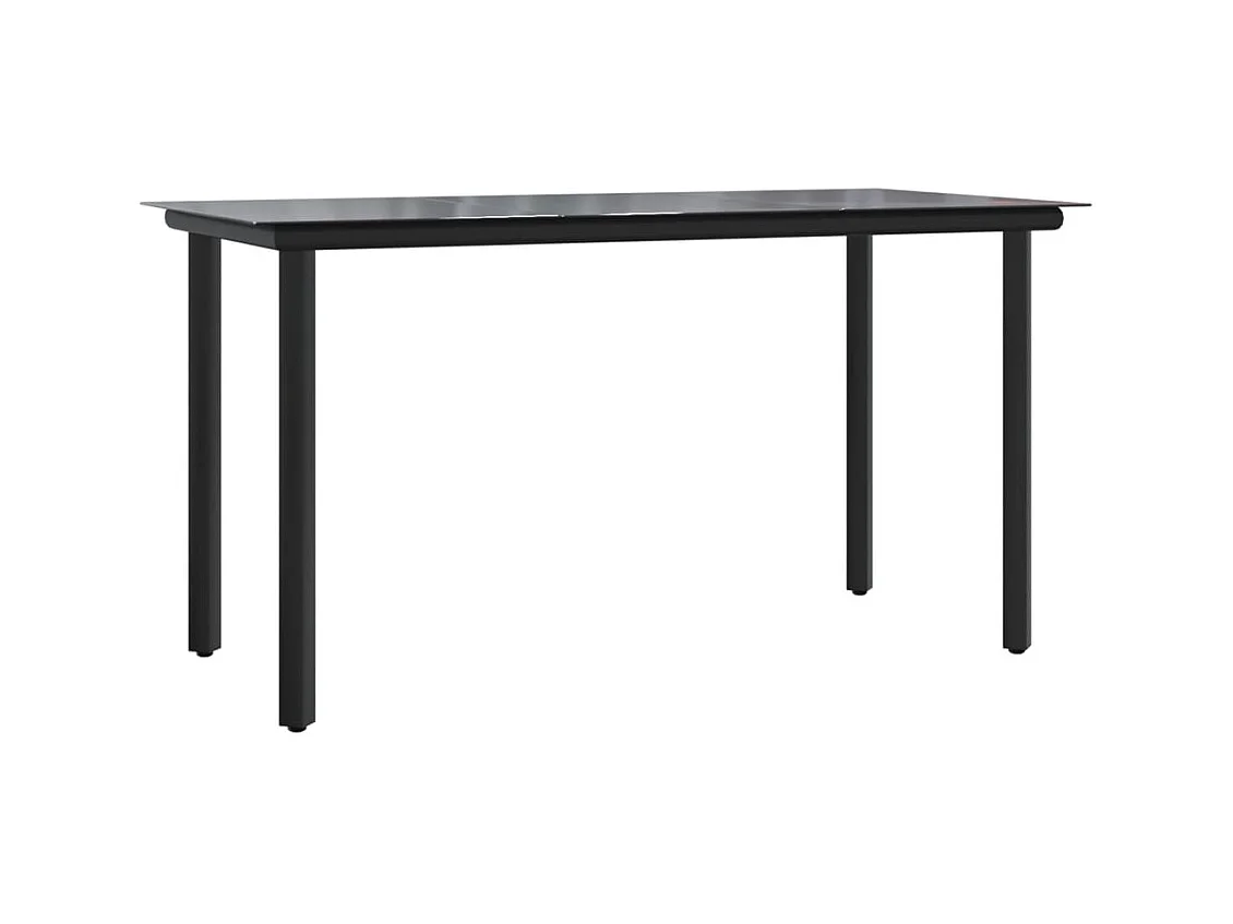 Set comedor de jardín 7 piezas con cojines ratán sintético marrón
