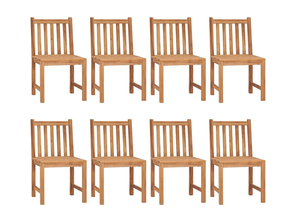 9 peças conjunto de jantar para jardim madeira de teca maciça