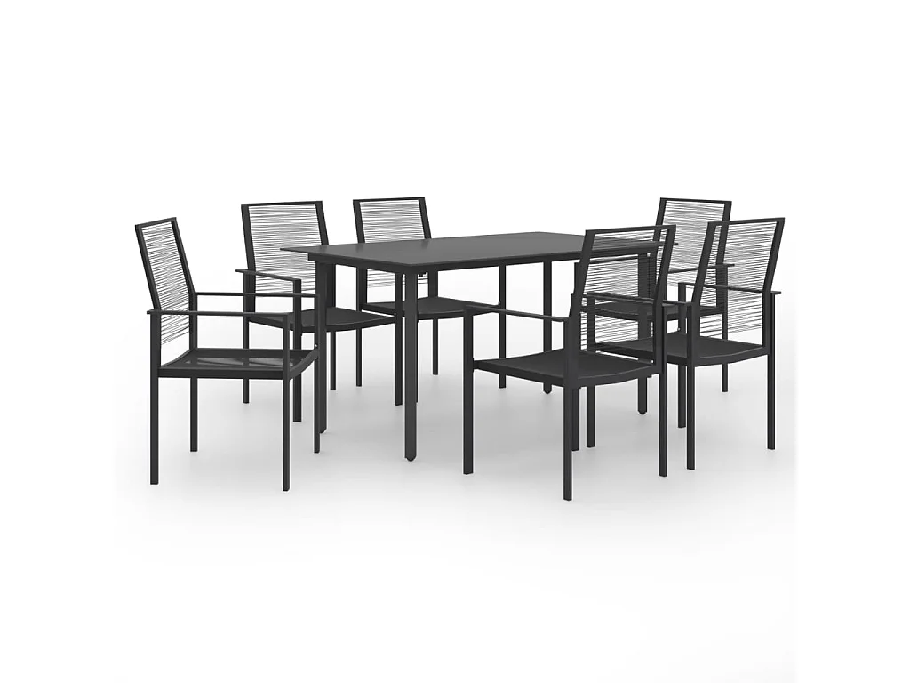 Juego de comedor de jardín 7 piezas