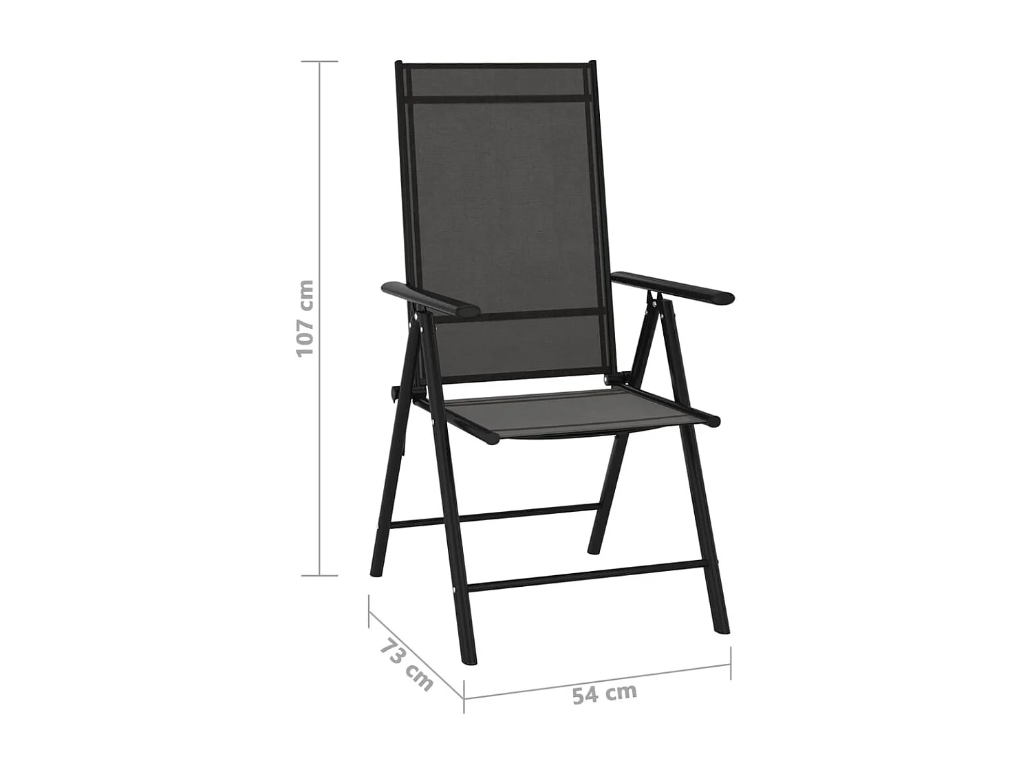 Ensemble de salle à manger de jardin 10 pièces Noir et anthracite