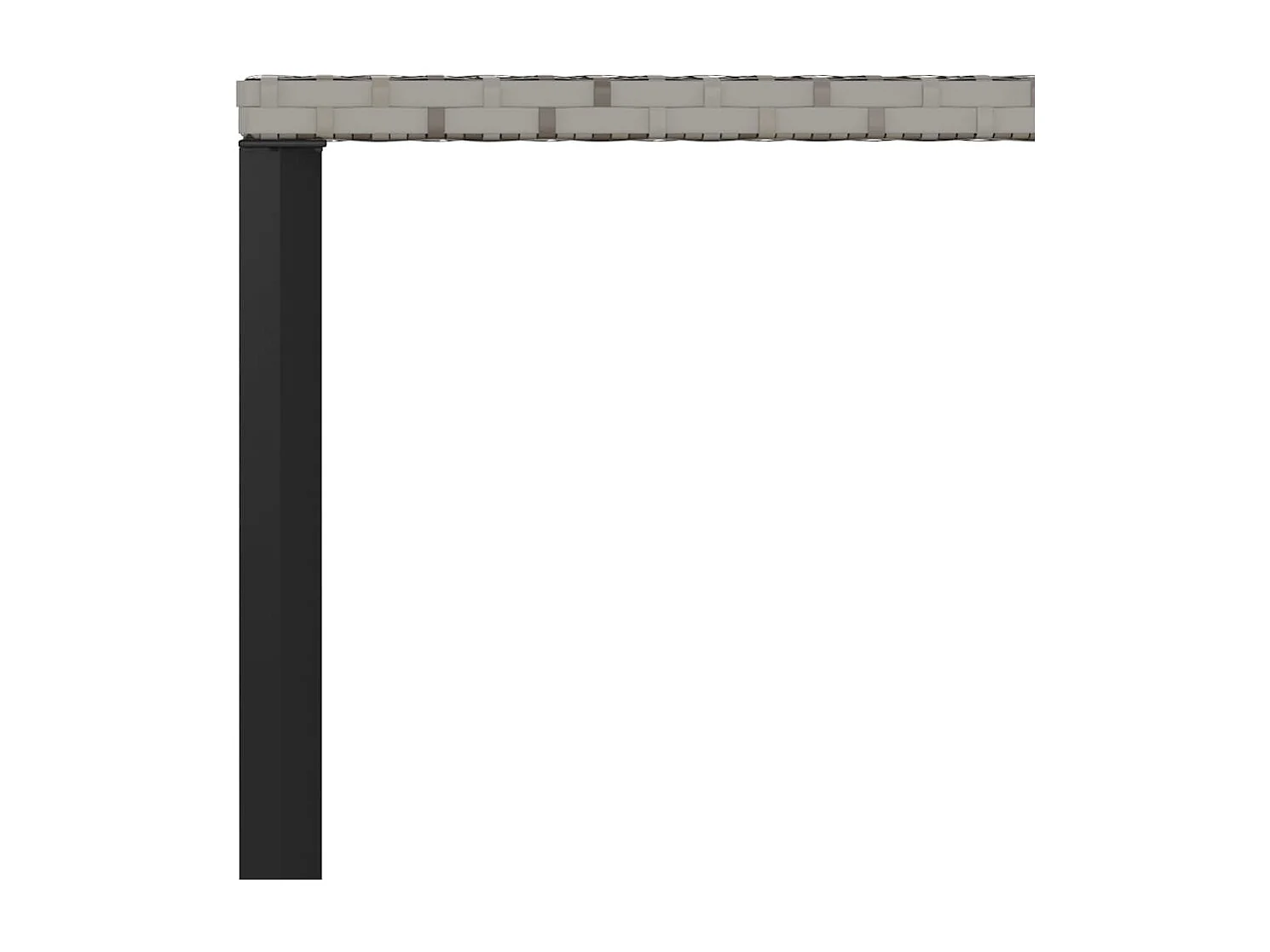 Set de comedor de jardín 6 piezas y cojines ratán sintético gris