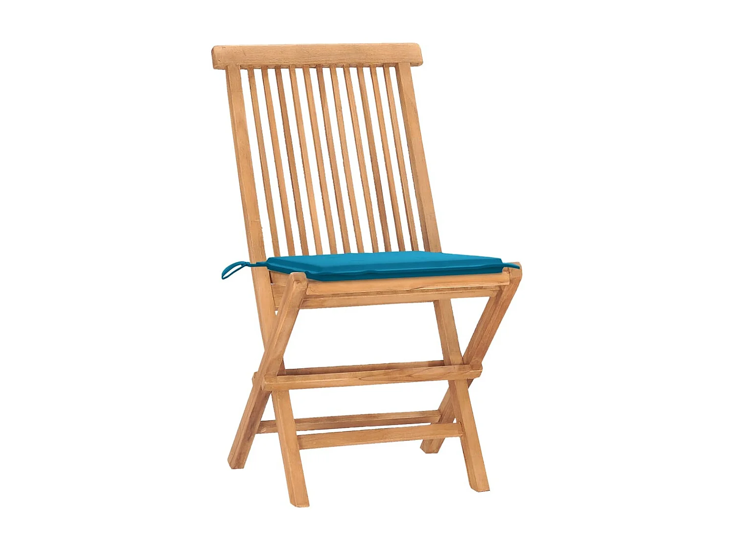 3 peças conj. jantar dobrável exterior c/ almofadão teca maciça