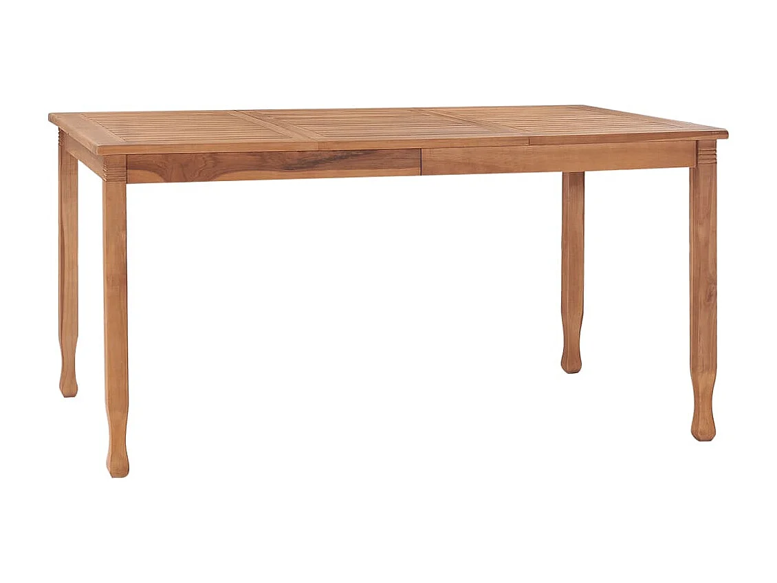 Ensemble à dîner de jardin 5 pièces avec coussins Teck solide