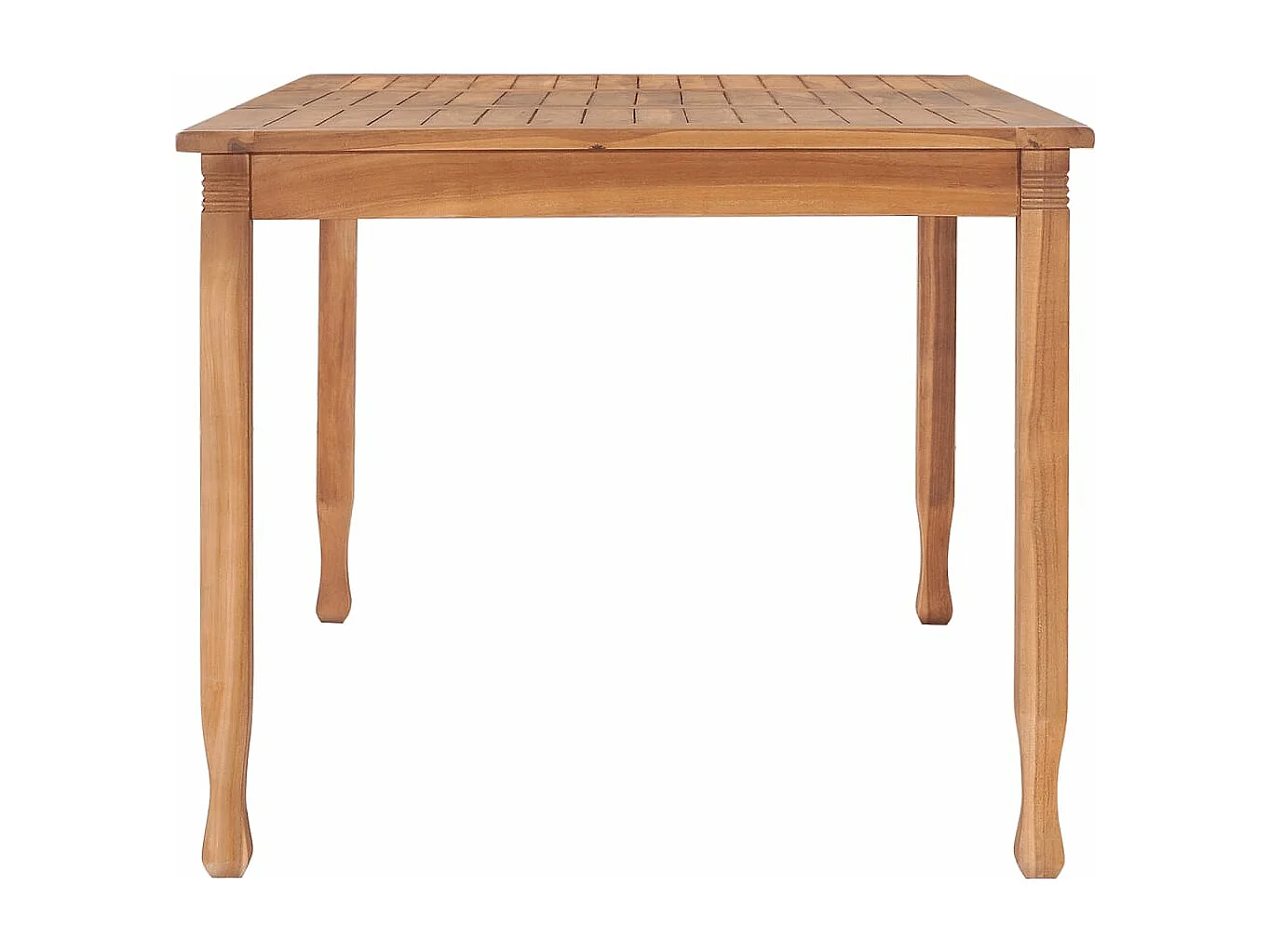 Ensemble à dîner de jardin 5 pièces avec coussins Teck solide