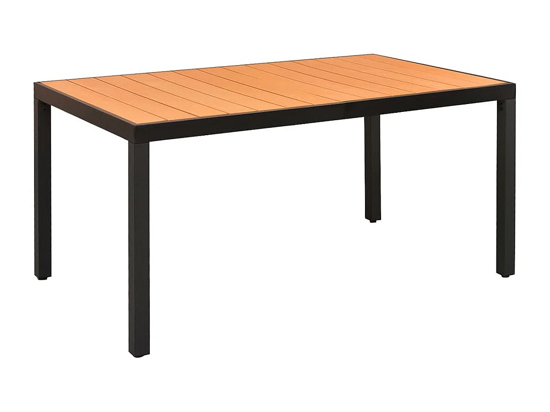 5-delige Tuinset zwart en bruin