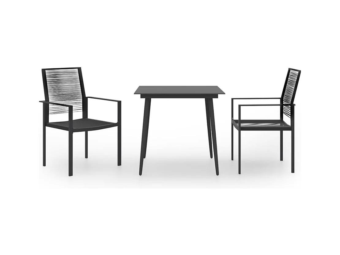 3 peças conjunto de jantar para jardim