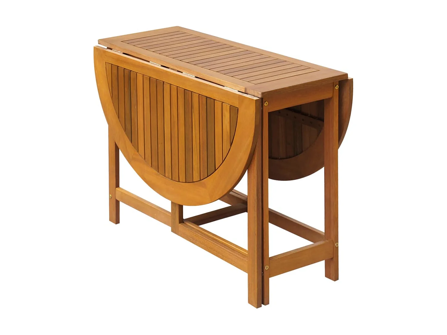 Set comedor de jardín plegable 5 piezas madera maciza de acacia