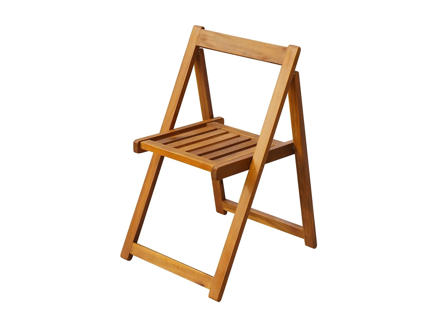 Set comedor de jardín plegable 5 piezas madera maciza de acacia