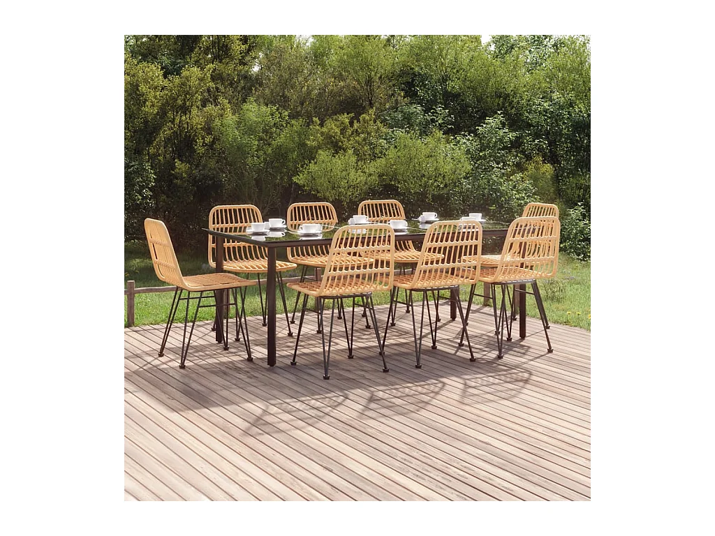 9-delige Tuinset poly rattan