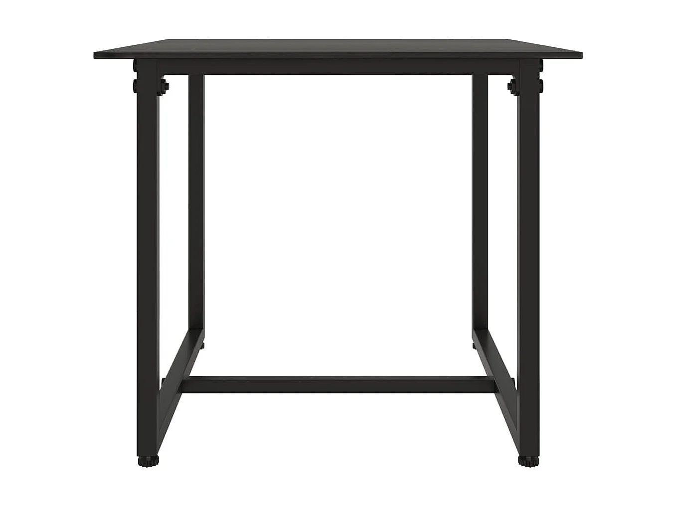 Set de 3 canapés d'extérieur et coussins Noir Résine tressée