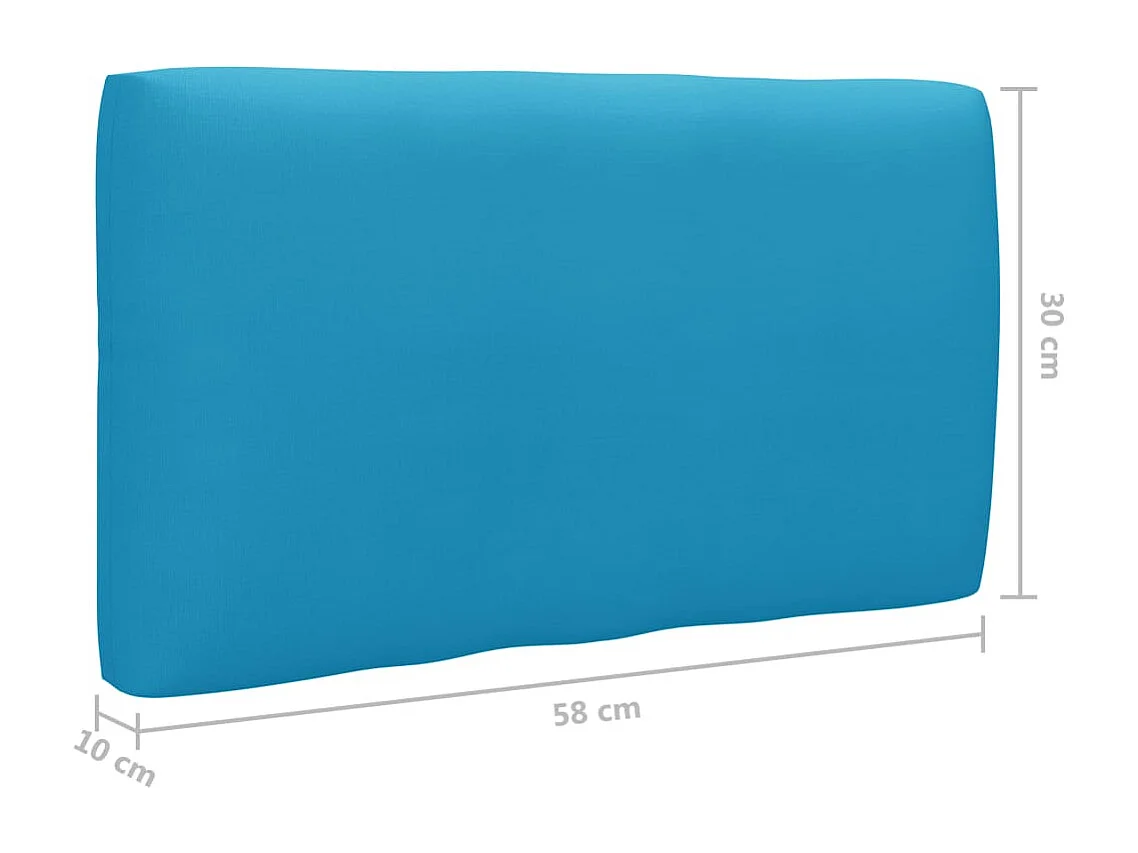 Canapé palette 2 places et coussins Pin imprégné de marron miel