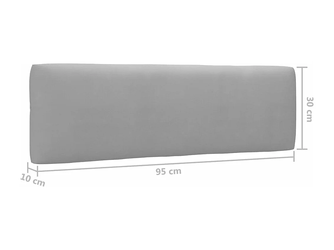 Sofá de palets 2 plazas cojines madera pino impregnada blanco