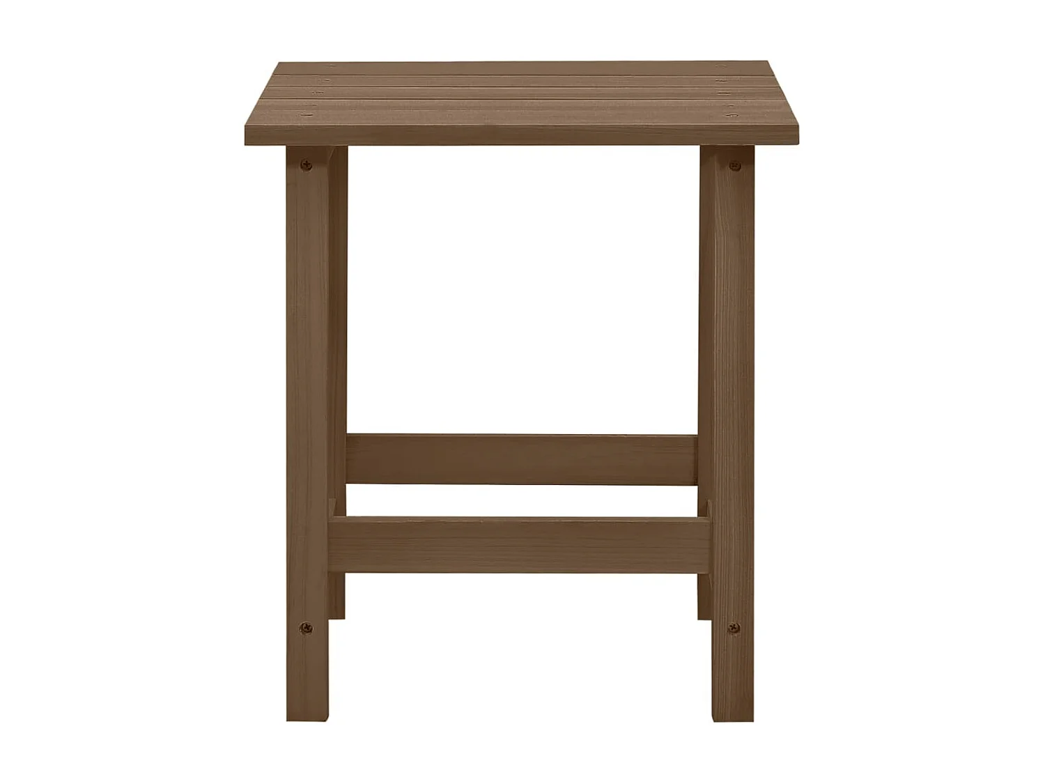 Chaise de jardin Adirondack avec table Bois de sapin Marron