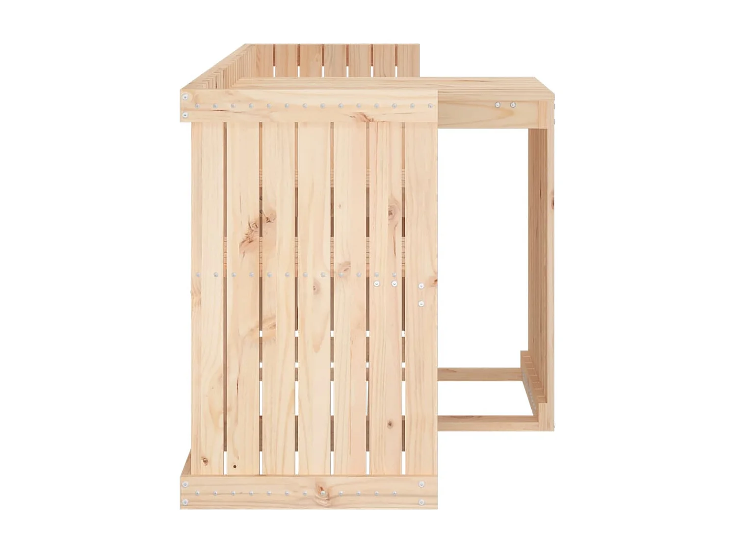 Conjunto de varanda 2 lugares madeira de pinho maciça